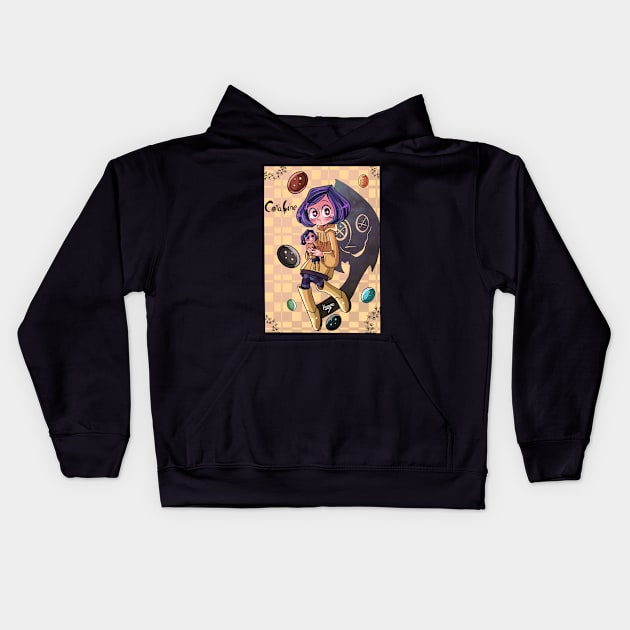 coraline 2022 Kids Hoodie by Klaudiapasqui 96